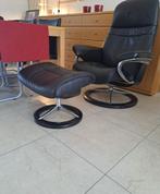Relax Stressless met voetenbank, Huis en Inrichting, Ophalen, Zo goed als nieuw, Leer