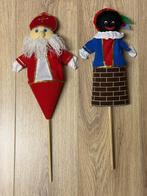Stokpoppen Sint en Piet (2 stuks), Ophalen, Gebruikt