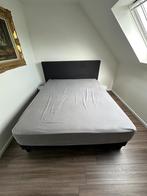 Tweepersoonsbed inclusief matras (BOXSPRING), Huis en Inrichting, Slaapkamer | Bedden, Ophalen, Gebruikt, Zwart, Tweepersoons