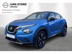 Nissan Juke DIG-T N-Design DCT + technology pack, Auto's, Nissan, Automaat, Stof, Blauw, Bedrijf