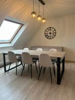 Salle à manger complète à vendre, Enlèvement, Comme neuf, Modern landelijk, 6 à 8 chaises
