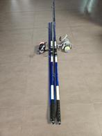 2 x Vercelli Oxygen LC 4.20m (200g)  + 2 zeemolen en draad, Ophalen, Zo goed als nieuw, Complete hengel