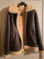 Originele vintage pilotenjas, winterjas, Ophalen of Verzenden, Zo goed als nieuw, Maat 48/50 (M), Bruin