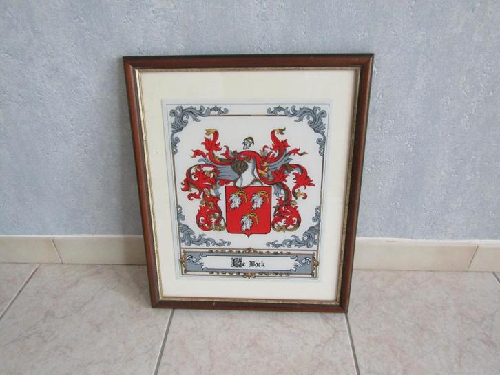 MOOIE  FAMILIEnaam De Bock  KADER ., Huis en Inrichting, Woonaccessoires | Lijsten, Nieuw, Minder dan 50 cm, Minder dan 50 cm