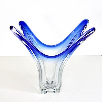 Grote zware seventies vaas - Vintage Murano glaswerk beschikbaar voor biedingen