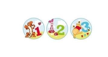 3 grote Winnie de Poeh Foam Muurstickers - AANBIEDING