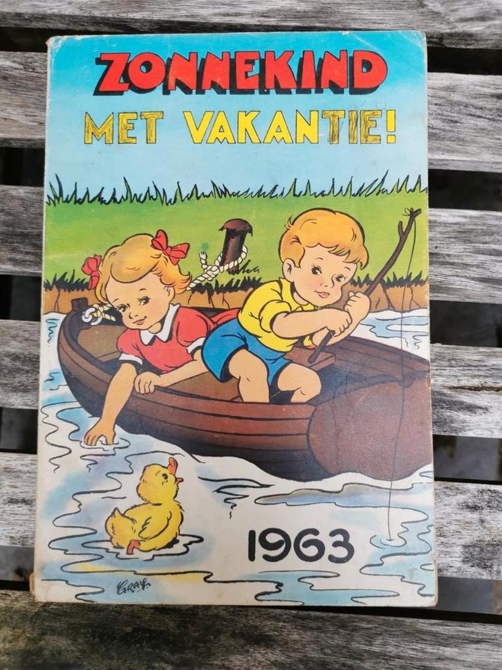 Zonnekind met vakantie 1963 vakantieboek., Boeken, Kinderboeken | Jeugd | onder 10 jaar, Gelezen, Fictie algemeen, Ophalen of Verzenden