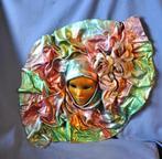 masque murale venise cuir coloré et faience, Enlèvement ou Envoi, Utilisé
