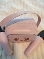 Mini bloetooth geluidbox met 2 Karaoke microphonen, Audio, Tv en Foto, Luidsprekerboxen, Ophalen of Verzenden, Zo goed als nieuw