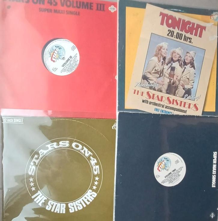 STARS ON 45 // 3 x maxi - single + 1 album // vinyl, CD & DVD, Vinyles | Pop, Enlèvement ou Envoi