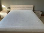 Bed frame for mattress (180 x 200 cm), Huis en Inrichting, Slaapkamer | Bedden, 180 cm, Gebruikt, Bruin, Hout