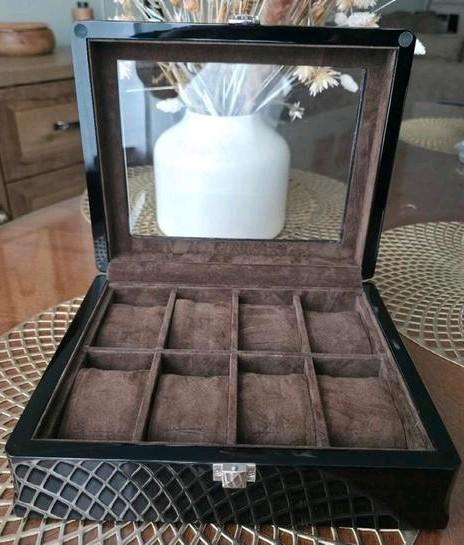 Boîte à montres en bois, Bijoux, Sacs & Beauté, Montres | Hommes, Comme neuf, Autres marques, Autres matériaux, Autres matériaux