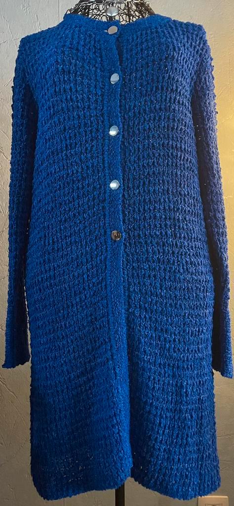 Caroline Biss 38 Koningsblauwe prachtige Vest/Gilet, Kleding | Dames, Truien en Vesten, Zo goed als nieuw, Maat 38/40 (M), Blauw