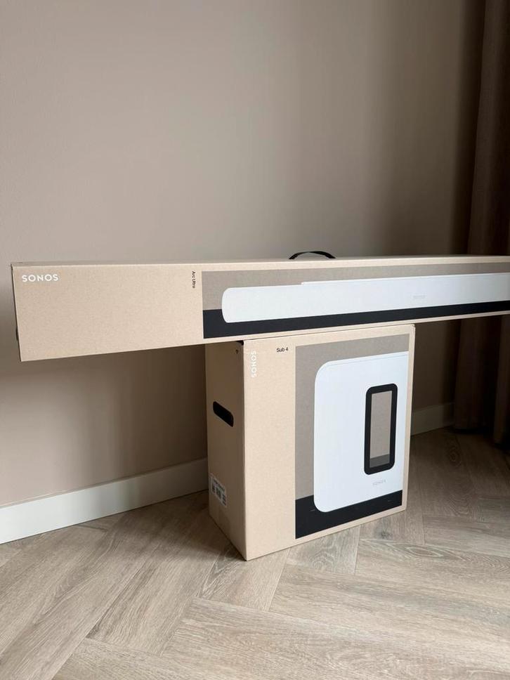 Sonos Arc Ultra en Sonos Sub Gen 4 Wit *Nieuw*, Audio, Tv en Foto, Home Cinema-sets, Nieuw, Overige spelers, Soundbar, 70 watt of meer