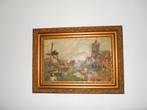 peinture flamande huile sur toile moulin a vent, Enlèvement ou Envoi