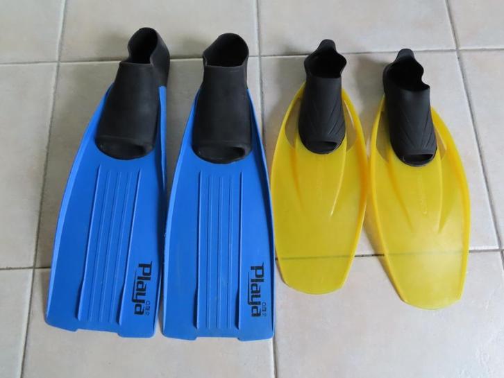 Masque, tubas, palmes adultes et enfants - voir description, Sports nautiques & Bateaux, Plongée, Utilisé, Enlèvement ou Envoi