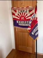 Dubbele vlag uit de Tweede Wereldoorlog met mast inbegrepen, Ophalen of Verzenden