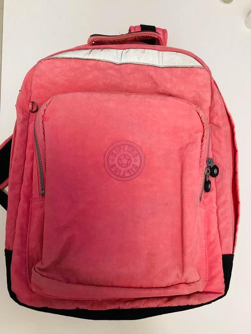 Zeer mooie roze Kipling rugzak 3 perfecte vakken!!, Handtassen en Accessoires, Tassen | Rugtassen, Gebruikt, Kipling, 25 tot 40 cm