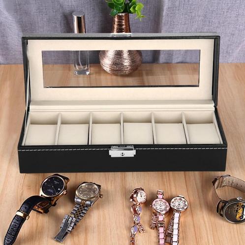 Doos/display of opbergruimte voor horloges, Handtassen en Accessoires, Horloges | Heren, Nieuw, Leer, Ophalen of Verzenden