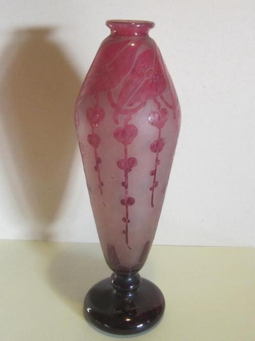 Vase Le Verre Français ancien Ch. Camée Schneider vers 1925, Antiquités & Art, Antiquités | Verre & Cristal, Envoi