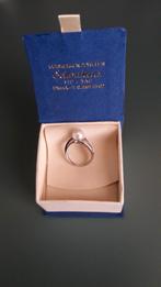 Witgoud 18k, briljanten en echte parels, Handtassen en Accessoires, Ringen, Ophalen, Zo goed als nieuw, Wit, Goud