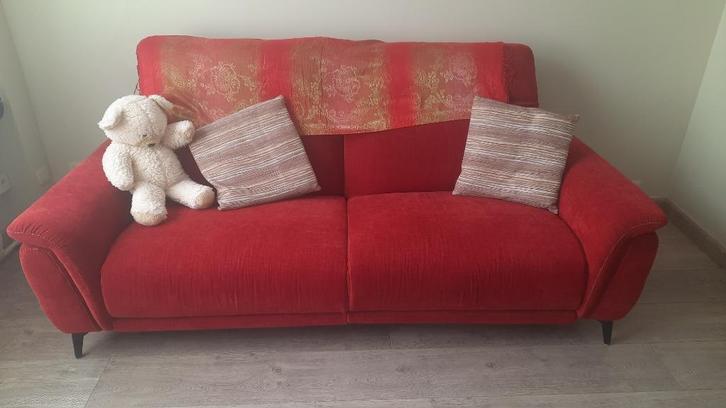 electrische  relaxzetel, Huis en Inrichting, Fauteuils, Zo goed als nieuw, Hout, Stof, 125 cm of meer, 150 cm of meer, Ophalen
