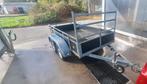 Dubbelasser aanhangwagen Remorque 750kg, Auto diversen, Aanhangers en Bagagewagens, Ophalen of Verzenden, Zo goed als nieuw