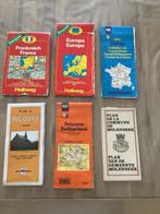 Cartes routières France, Europe, Suisse, Incourt, Molenbeek, Boeken, Atlassen en Landkaarten, Gelezen, Landkaart, 1800 tot 2000
