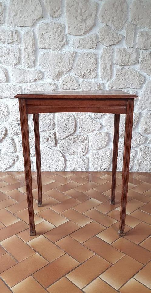 Table console desserte ancienne, en bois massif, Antiquités & Art, Antiquités | Meubles | Tables, Enlèvement