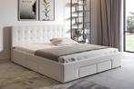 Meubella bed + matras!, Huis en Inrichting, Slaapkamer | Bedden, Crème, 180 cm, Zo goed als nieuw, Ophalen