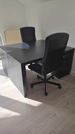 bureau zwart, Ophalen, Zo goed als nieuw, Bureau