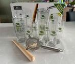 Mojito set, Huis en Inrichting, Keuken | Servies, Ophalen of Verzenden, Zo goed als nieuw, Glas, Glas of Glazen