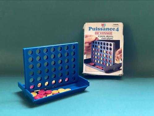Vintage reisspel Puissance 4 (MB Jeux) – Vier op een Rij, Hobby en Vrije tijd, Gezelschapsspellen | Bordspellen, Gebruikt, Reisspel