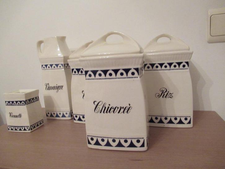 keukenpotten-eenvoudig design in blauw -ANTIEK, Antiquités & Art, Antiquités | Céramique & Poterie, Enlèvement ou Envoi