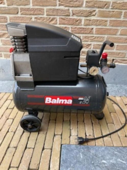 Balma 1,5 PK oliegekoelde  compressor 24 ltr 11 bar, Doe-het-zelf en Bouw, Compressors, Gebruikt, 10 bar of meer, Minder dan 25 liter