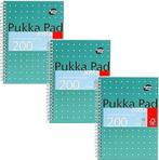 Set van 3 A5 notitieboeken | 200 paginas | GRATIS LEVERING