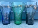 6 gekleurde coca cola glazen, Verzamelen, Glas en Drinkglazen, Ophalen of Verzenden