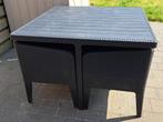 Tuinset met 4 stoelen, Ophalen, 4 zitplaatsen, Kunststof, Eettafel