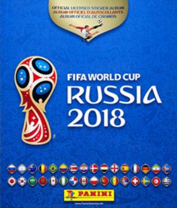 WK 2018 Panini stickers en albums beschikbaar voor biedingen