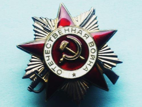 WW2 Étoile URSS order of the patriotic war CCCP borstster, Verzamelen, Militaria | Tweede Wereldoorlog, Landmacht, Embleem of Badge