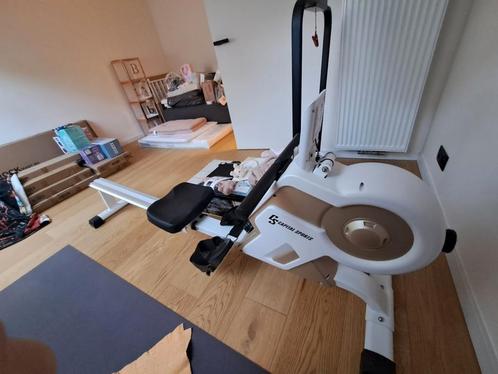 Roeitrainer, Sport en Fitness, Fitnessapparatuur, Zo goed als nieuw, Roeitrainer, Armen, Benen, Borst, Buik, Rug, Aluminium, Ophalen