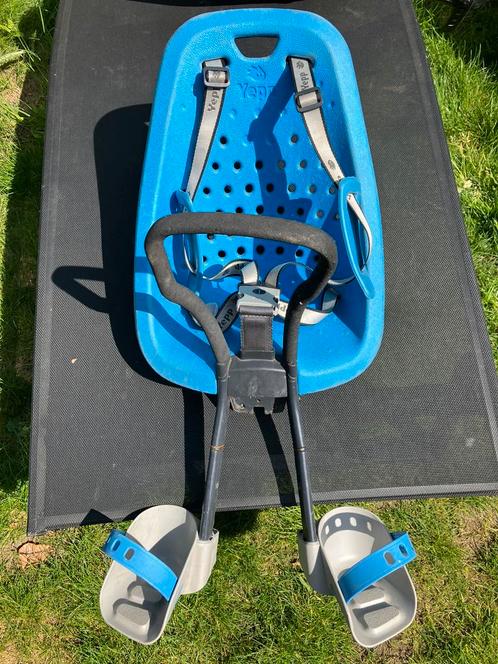 Yepp mini fietsstoel, Fietsen en Brommers, Fietsaccessoires | Fietsstoeltjes, Gebruikt, Voorzitje, 0 t/m 18 kg, Voetsteuntjes