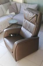Relaxzetel leder electrisch, Ophalen, Zo goed als nieuw, Eenpersoons, Leer