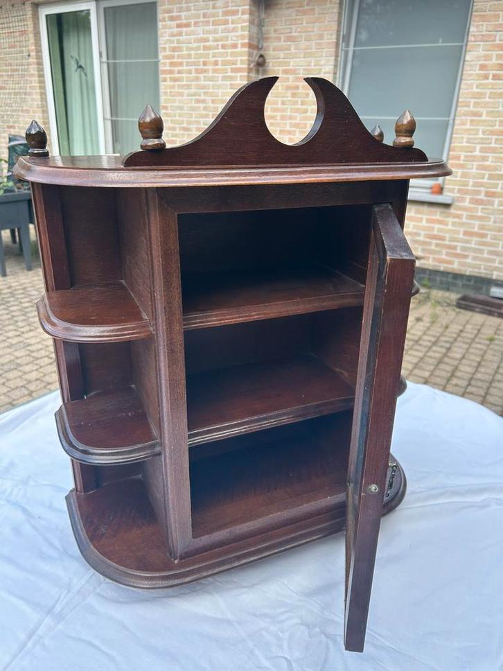 Mooi vitrine kastje in vol hout, Antiek en Kunst, Antiek | Meubels | Kasten, Ophalen