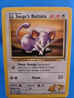 Lt. Surge's Rattata 82/132 - Gym Heroes, Hobby en Vrije tijd, Verzamelkaartspellen | Pokémon, Verzenden, Zo goed als nieuw