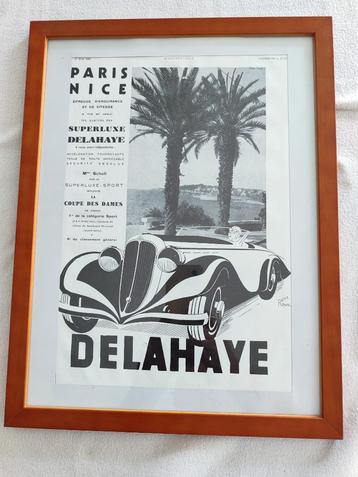 Originele poster „L'Illustration” jaar 1920-30 _ DELAHAYE beschikbaar voor biedingen