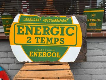 Panneau publicitaire émaillé BP Energol, Enlèvement ou Envoi