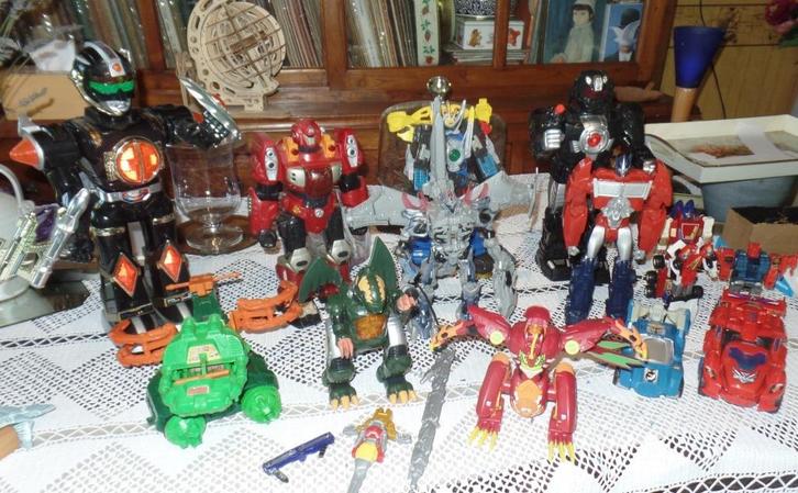 ++ Verzameling Zords en/of Robots ; begin jaren 2000, Kinderen en Baby's, Speelgoed | Actiefiguren, Ophalen of Verzenden