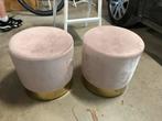 2 poufs roses, Maison & Meubles, Enlèvement, Comme neuf