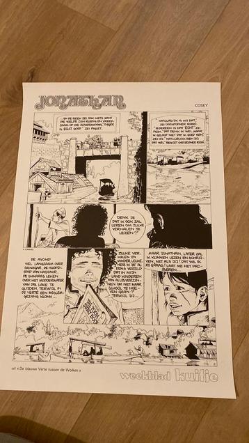 Cosey Jonathan affiche 1980 magazine hebdomadaire Tintin, Enlèvement ou Envoi, Tintin, Neuf